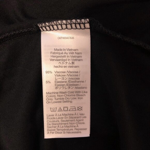 Madewell Jersey Asymmetric-Seam Midi Skirt Black Small NWT - Picture 7 of 9